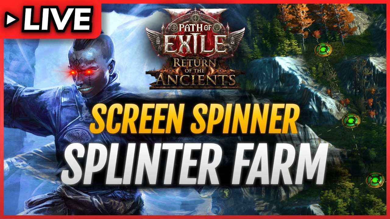 POE 2 0.5🔴Let's TRY SPLINTER Farm - Screen SPINNER Martial Artist Build for Monk🔴Path of Exile 2