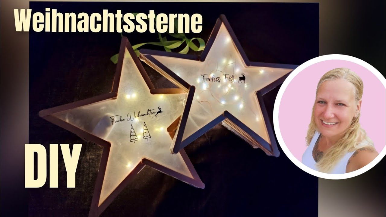 ⭐ DIY Weihnachtsstern aus Eisstiele & Wachs Papier | Leuchtende Deko | Zauberwels 