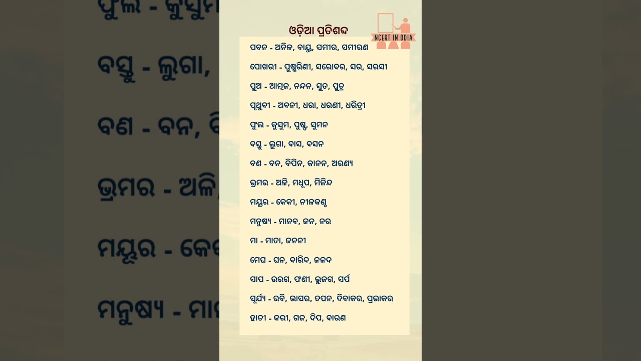 odia synonyms for oav students #shortsfeed #shorts