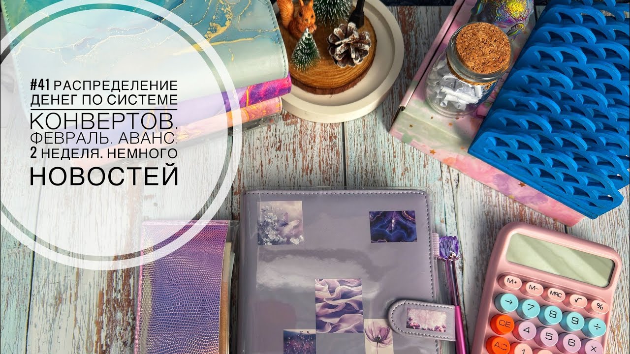#41 Распределение денег по системе конвертов. Февраль. Аванс. 2 неделя. Немного новостей