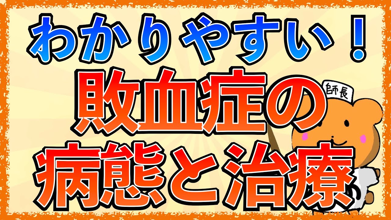 イラストで学ぶ医学！「敗血症の病態・症状・治療とは？」SOFAって何？臓器障害が起こる仕組みとは？
