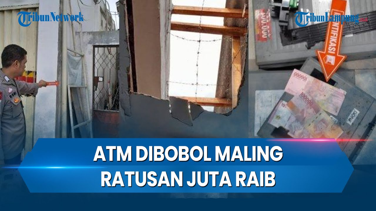 ATM Dibobol Maling Pakai Mesin Las, Uang Rp 612 Juta Dibawa Kabur