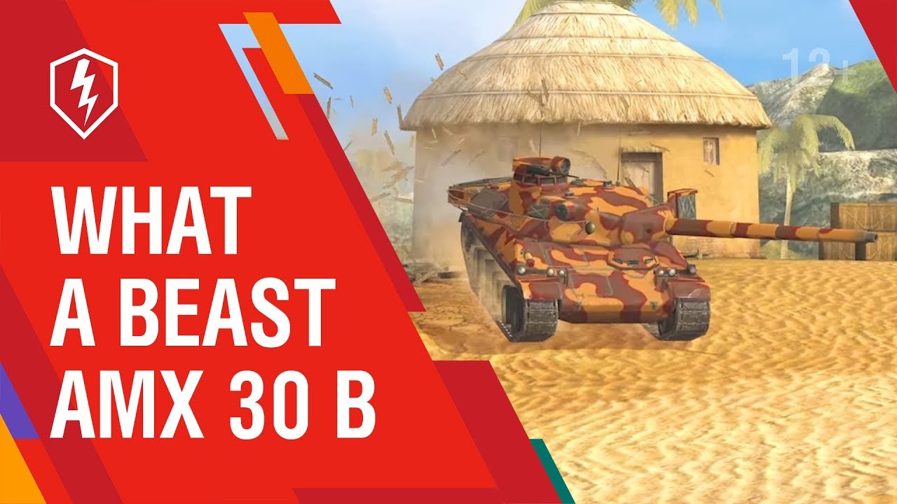 WoT Blitz. The new French AMX 30 B. What a beast!