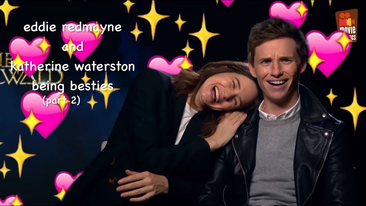 eddie redmayne and katherine waterston being besties for another 5 mins 35 secs straight