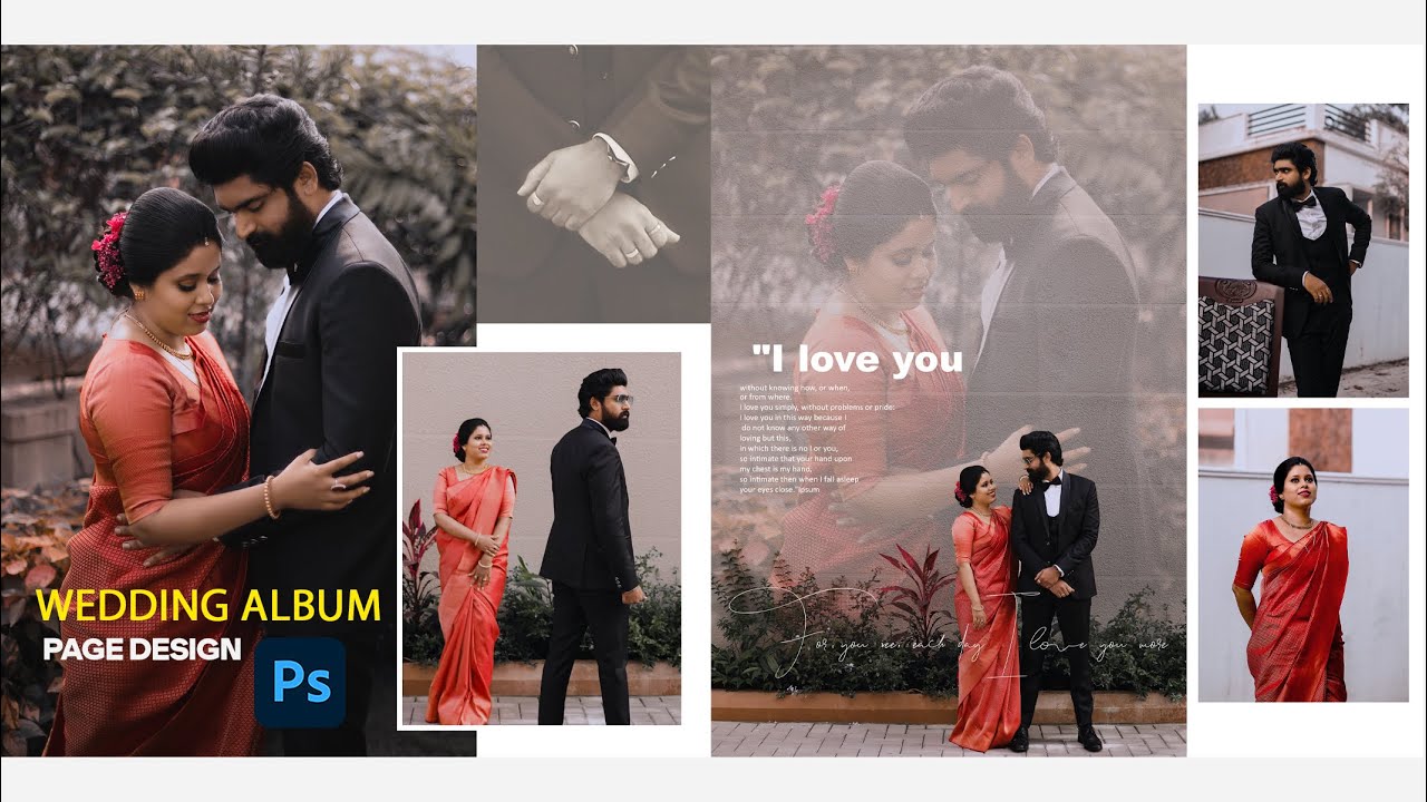 How To Wedding Album design In Photoshop #weddingalbum #wedding #photoshop_tutorial