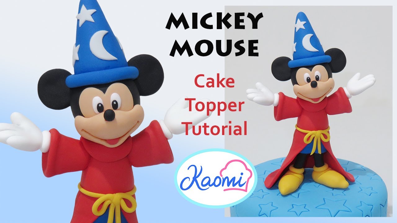How to make MICKEY MOUSE (FANTASIA) for cakes STEP by STEP / Cómo hacer a MICKEY MOUSE para tortas