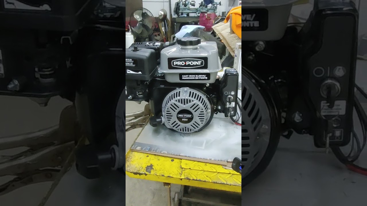 Princess Auto 212cc Electric start Pro Point engine