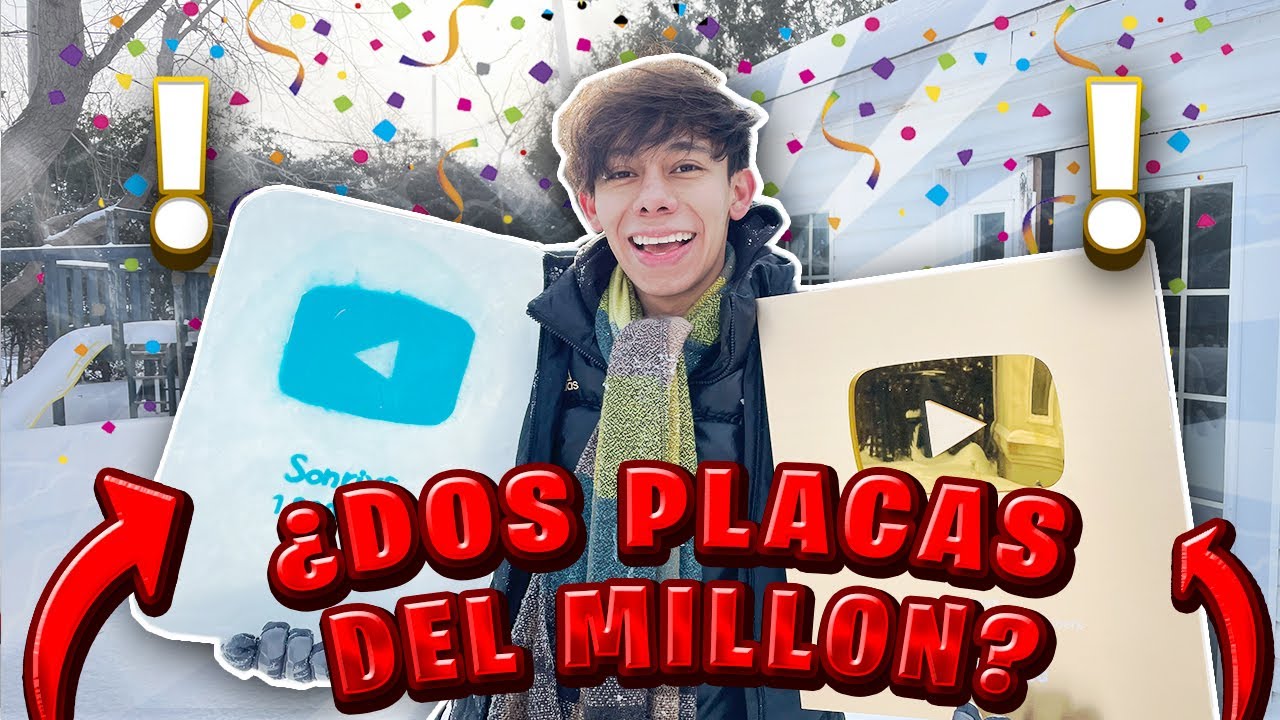 ¿Dos placas del millon de Youtube? 😍 🔥
