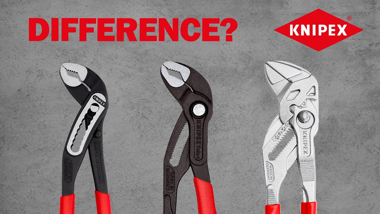 Knipex Alligator vs Cobra vs Pliers Wrench