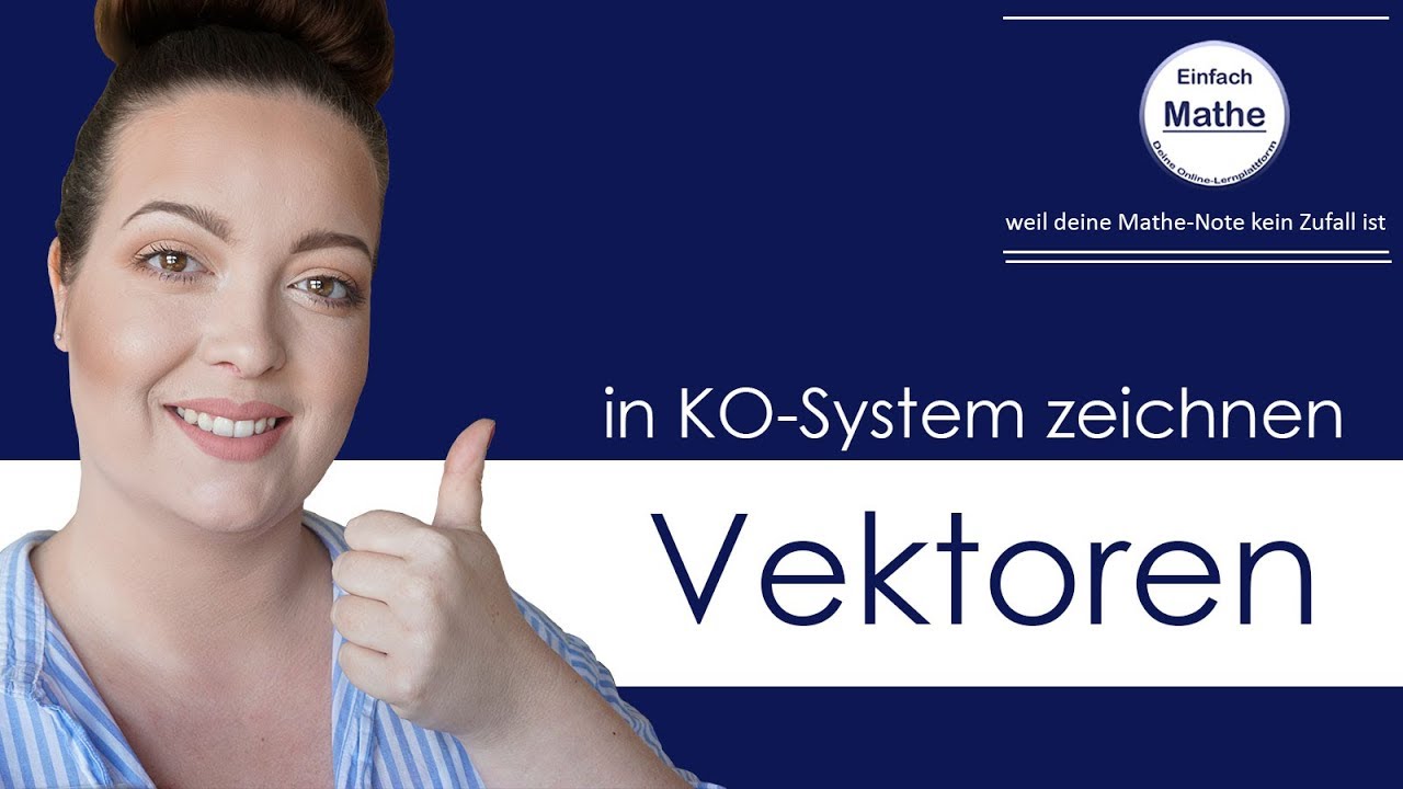 Vektoren in ein Koordinatensystem einzeichnen by einfach mathe!