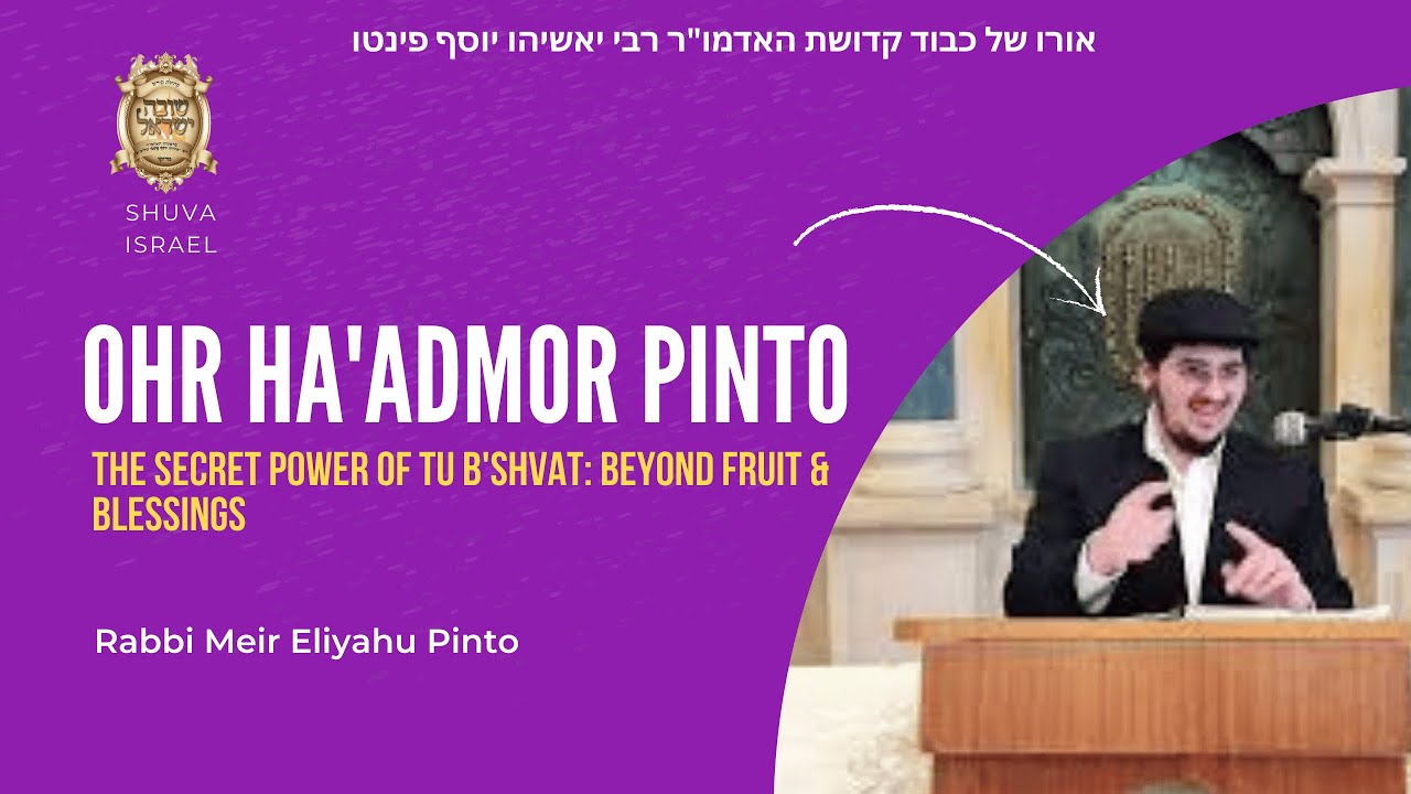 The Secret Power of Tu B'Shvat: Beyond Fruit & Blessings 🍎 (Rabbi Meir Pinto)
