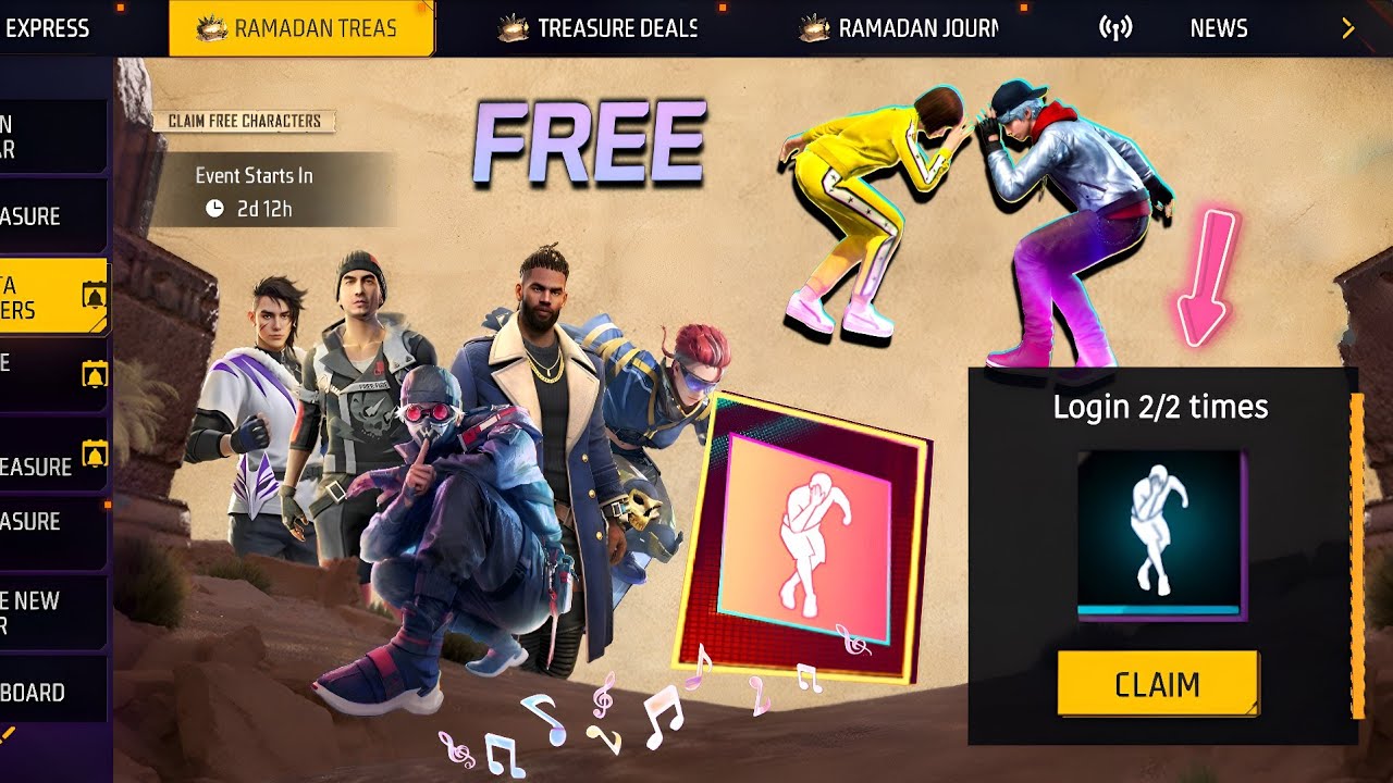 CLAIM ✅ FREE EMOTE 🕺🗣️ ACCOUNT LV. 99 😱💥 GOT 👉 AMAZING REWARDS 🎁 FREE FIRE 🔥🔥