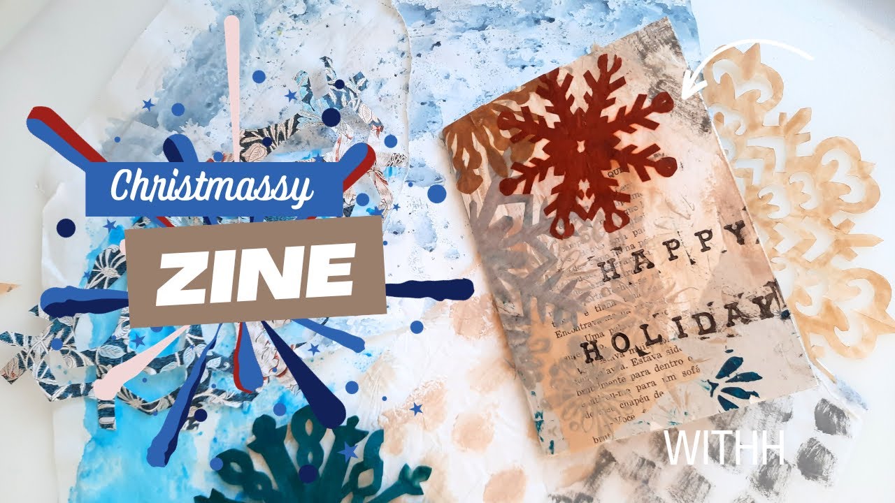 How to Create a Festive Zine with Paper Snowflakes - DIY Tutorial