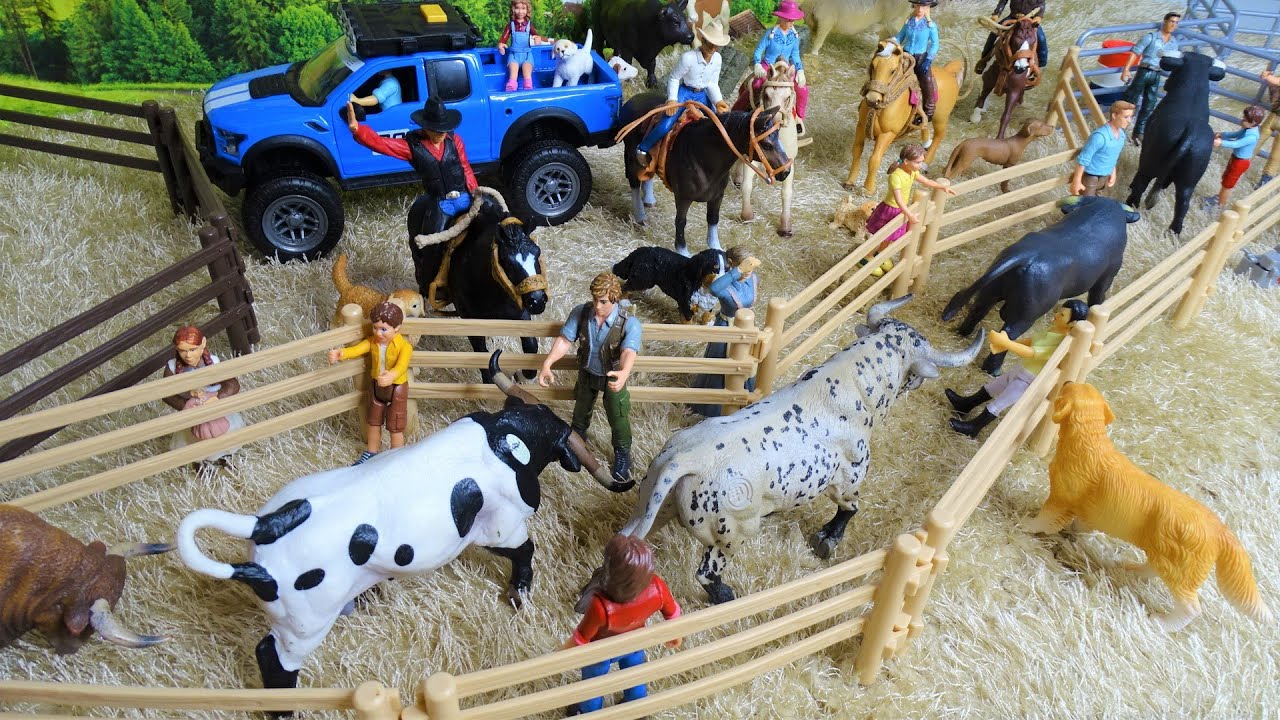 CORSA DEI TORI/STOP MOTION/ BULL/ TORO/TOURO DeQube/ Schleich/ Papo/ Bullyland