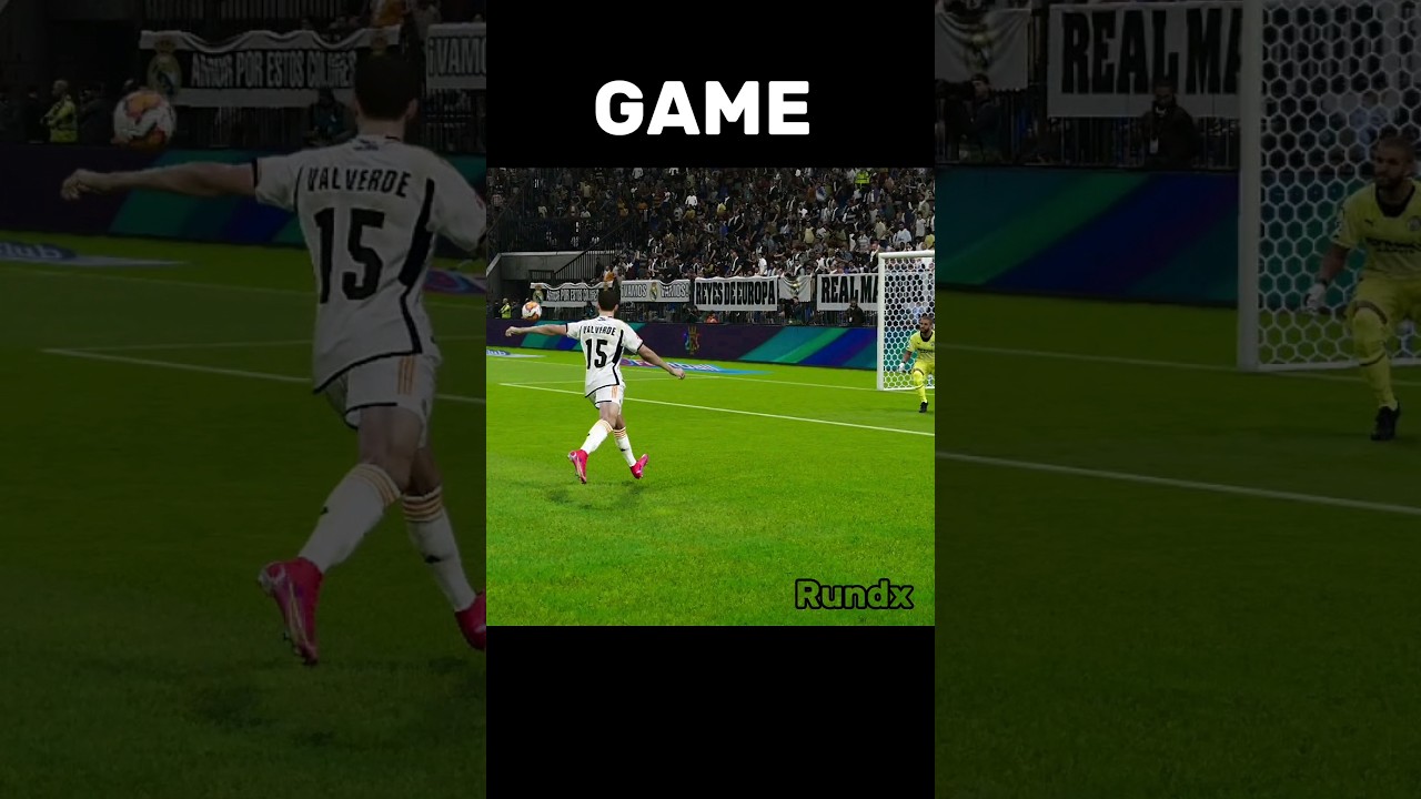 Valverde UCL Goal Recreated in Pes 21 #pes #pes2021 #fifa #football #gaming #eafc24 #shorts
