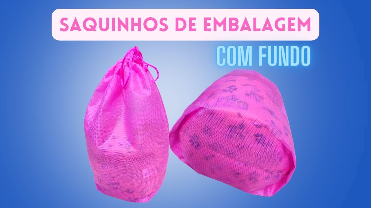 💥FAÇA SUAS EMBALAGENS!!!💥SAQUINHOS DE TNT com fundo💥