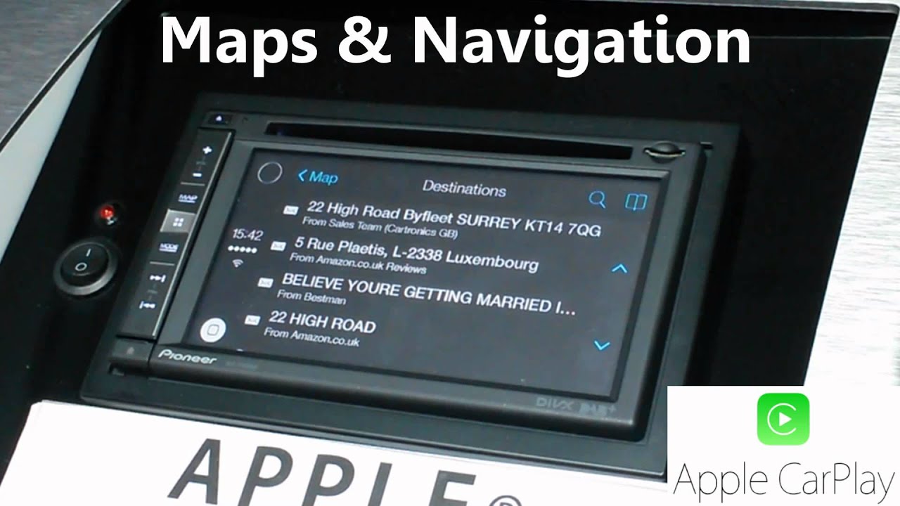 Apple Carplay Pioneer Live Demo AVIC F960DAB
