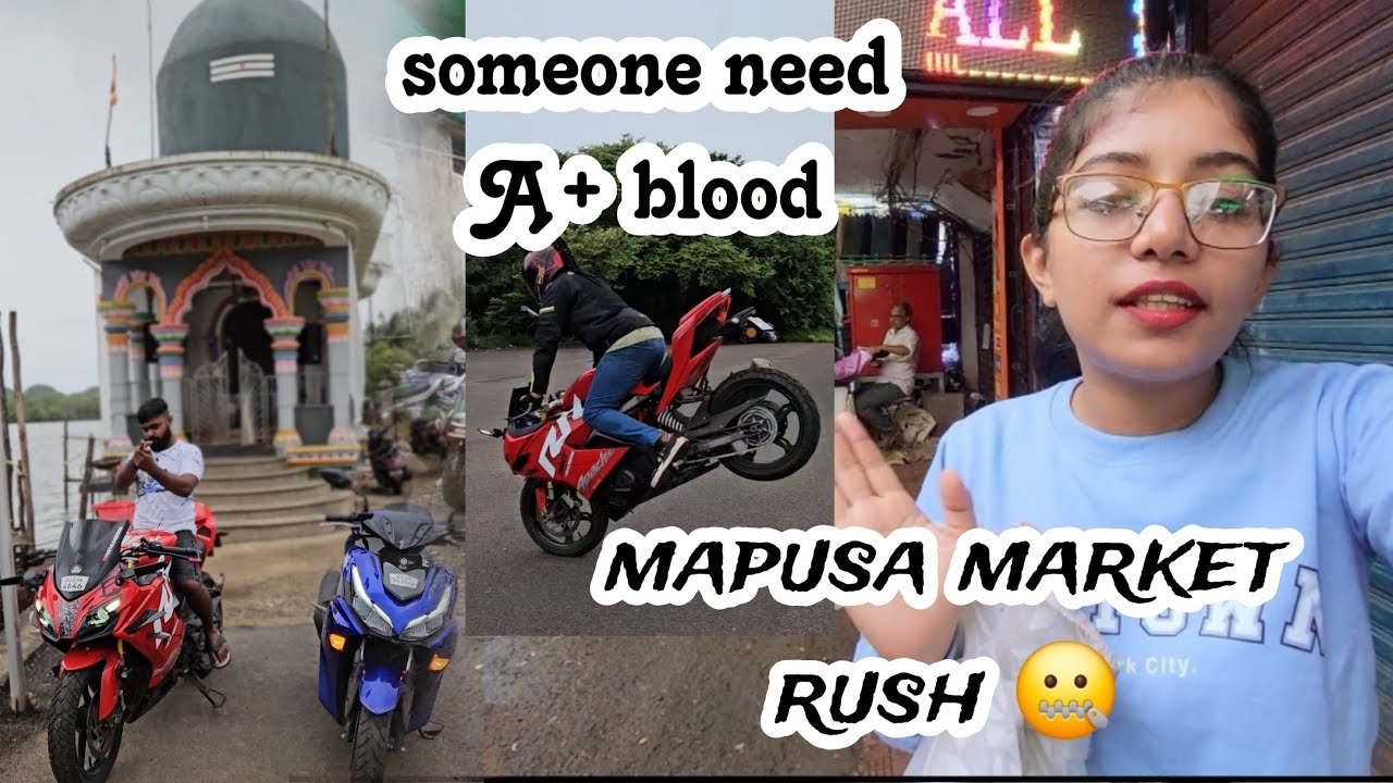Mapusa market rush 🤐 blood donation / amazing day / let's help someone
