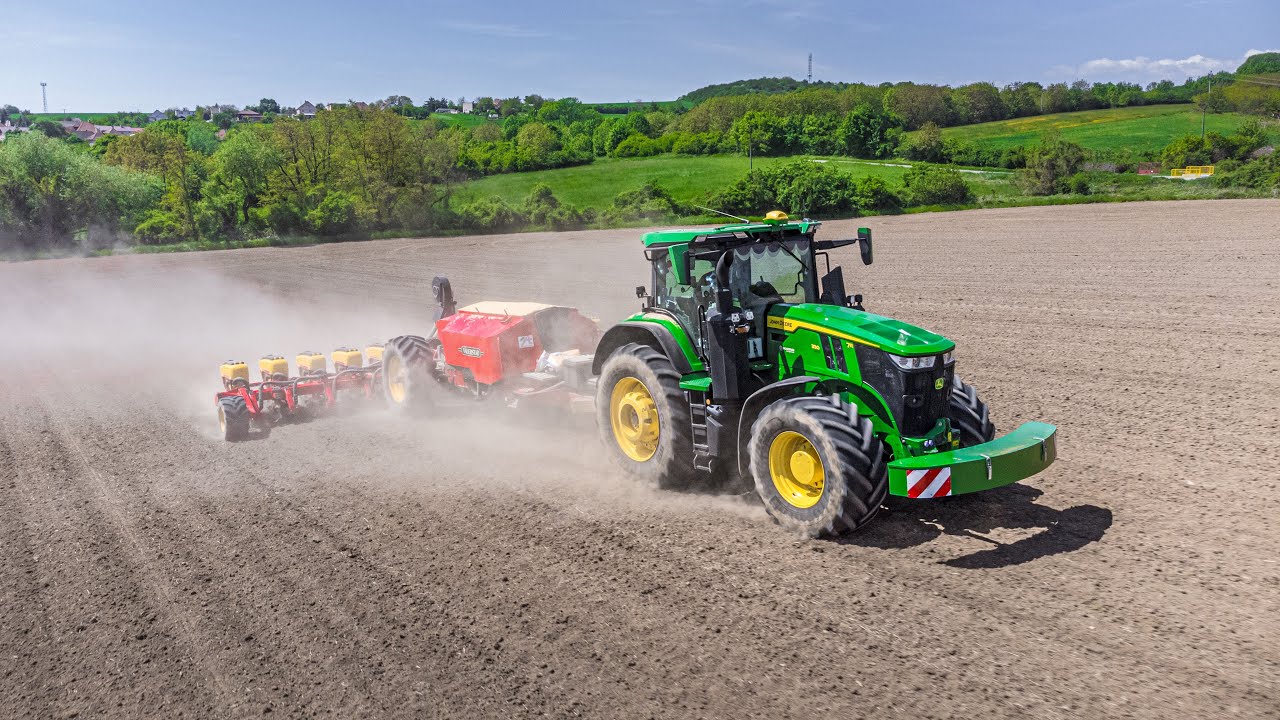 🌽 Sejba Kukurice 2025 🟢 John Deere 7R 330 & Väderstad Tempo L12🔴