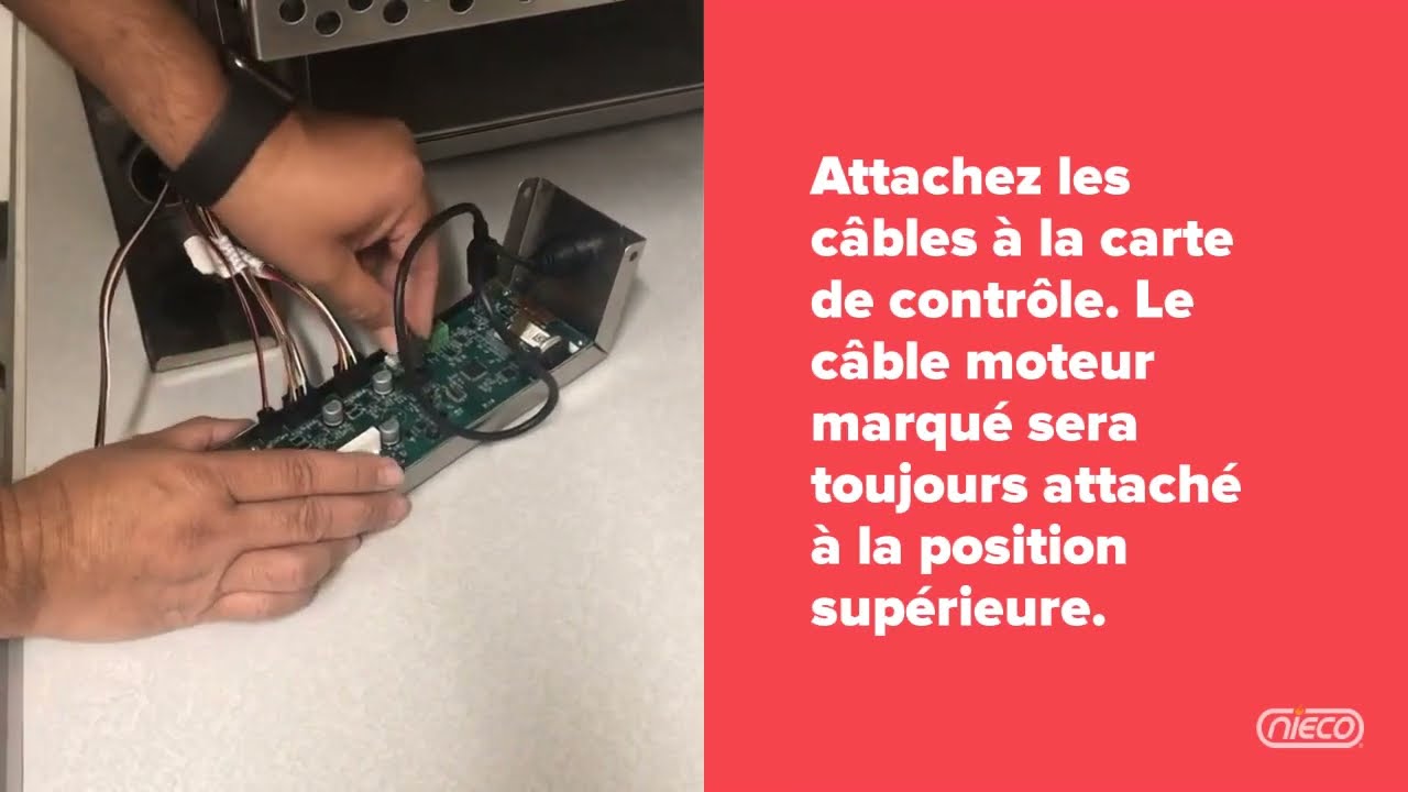Comment changer l'emplacement de contrôle pour Nieco Ex6350
