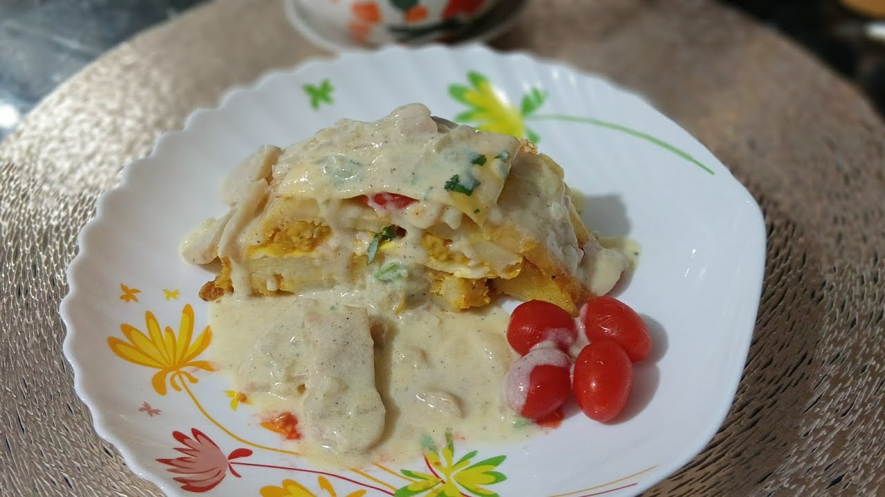 وصفة القراتان بالبطاطا وصدر الدجاج🤤  لشهر رمضان المبارك بنين هباال 