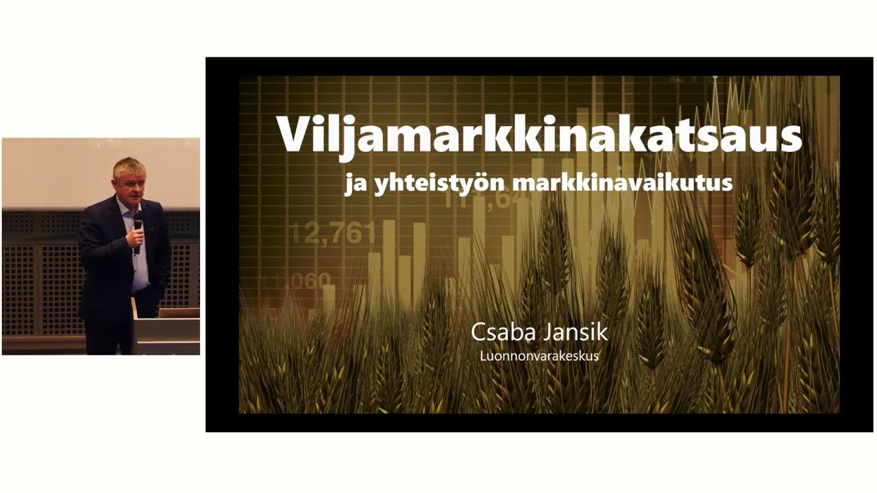 Viljamarkkinakatsaus ja yhteistyön markkinavaikutus, erikoistutkija Csaba Jansik, Luke