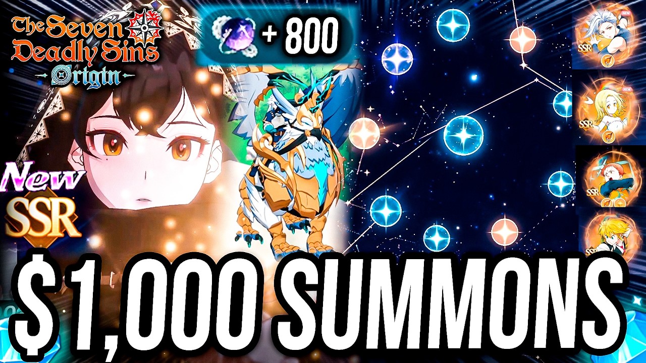 $1,000 FULL SUMMONS POR TODOS LOS SSR!!! 💎 RIP TODOS MIS AHORROS VIDAA 🙂 | Seven Deadly Sins: Origin