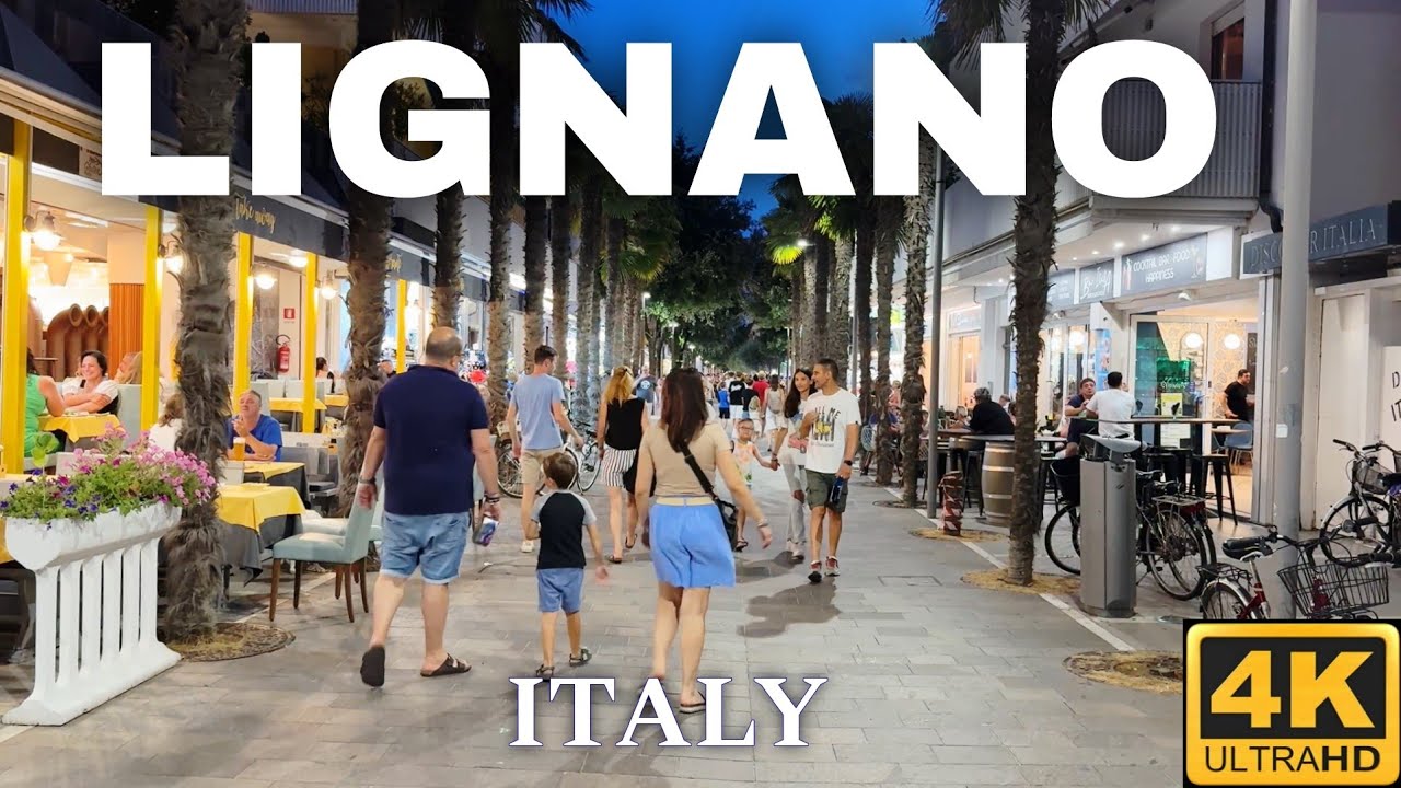 Lignano Sabbiadoro Italy, in Summer 4K UHD