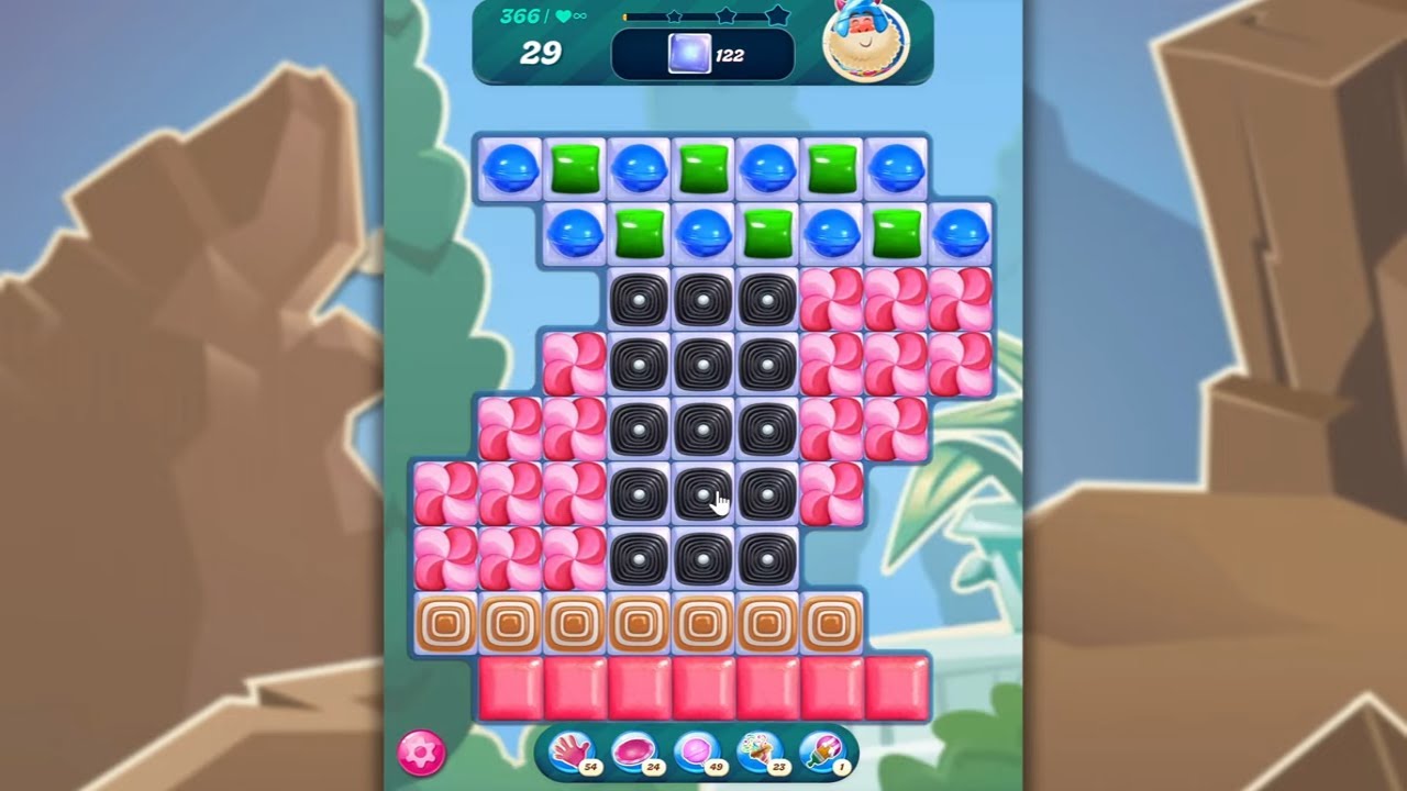 Candy Crush Saga LEVEL 366 NO BOOSTERS (new version)🐟☑️