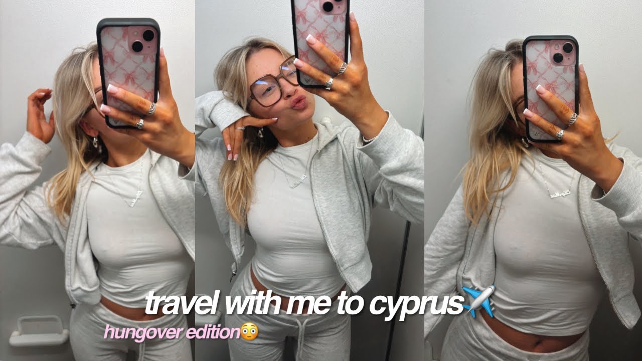 FLYING ALONE: Hungover Edition🥴✈️🌅 + Surprising my LITTLE SISTER!!