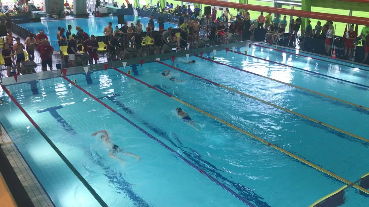 100m Hindernis Simon Engel (Württembergische Meisterschaften im Rettungsschwimmen 2019)