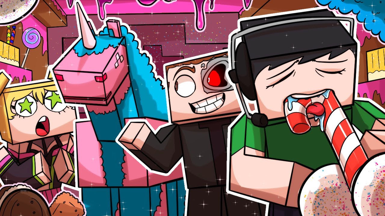 NOGLA goes GUMBALLS DEEP in Minecraft CANDYLAND MOD!