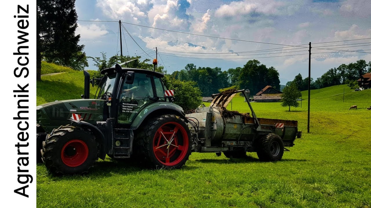 Misten mit H&uuml;rlimann XL 150 Cshift und Massey Ferguson 5430 &brvbar;Agrartechnik Schweiz&brvbar;