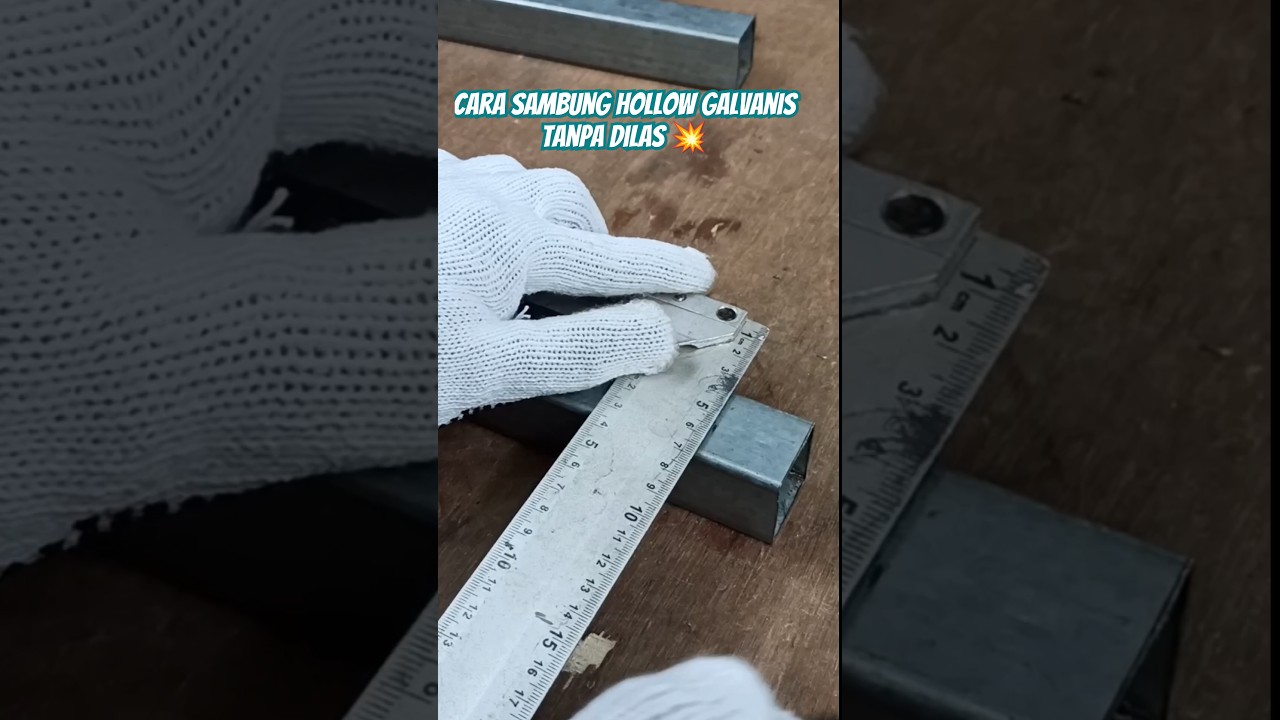Cara sambung besi galvanis tanpa di las, tetap kuat dan rapi