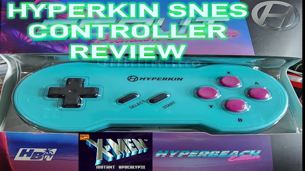 Hyperkin Super Nintendo controller review. unboxing testing with X-MEN 😮😮😍😍