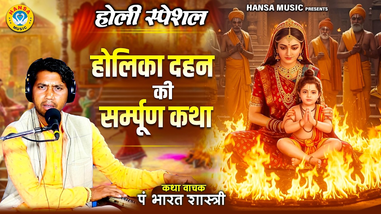 होलिका दहन की सम्पूर्ण कथा !! Holika Dahan Ki Katha in Hindi !! Holi Ki Katha !! Bharat Shastri |