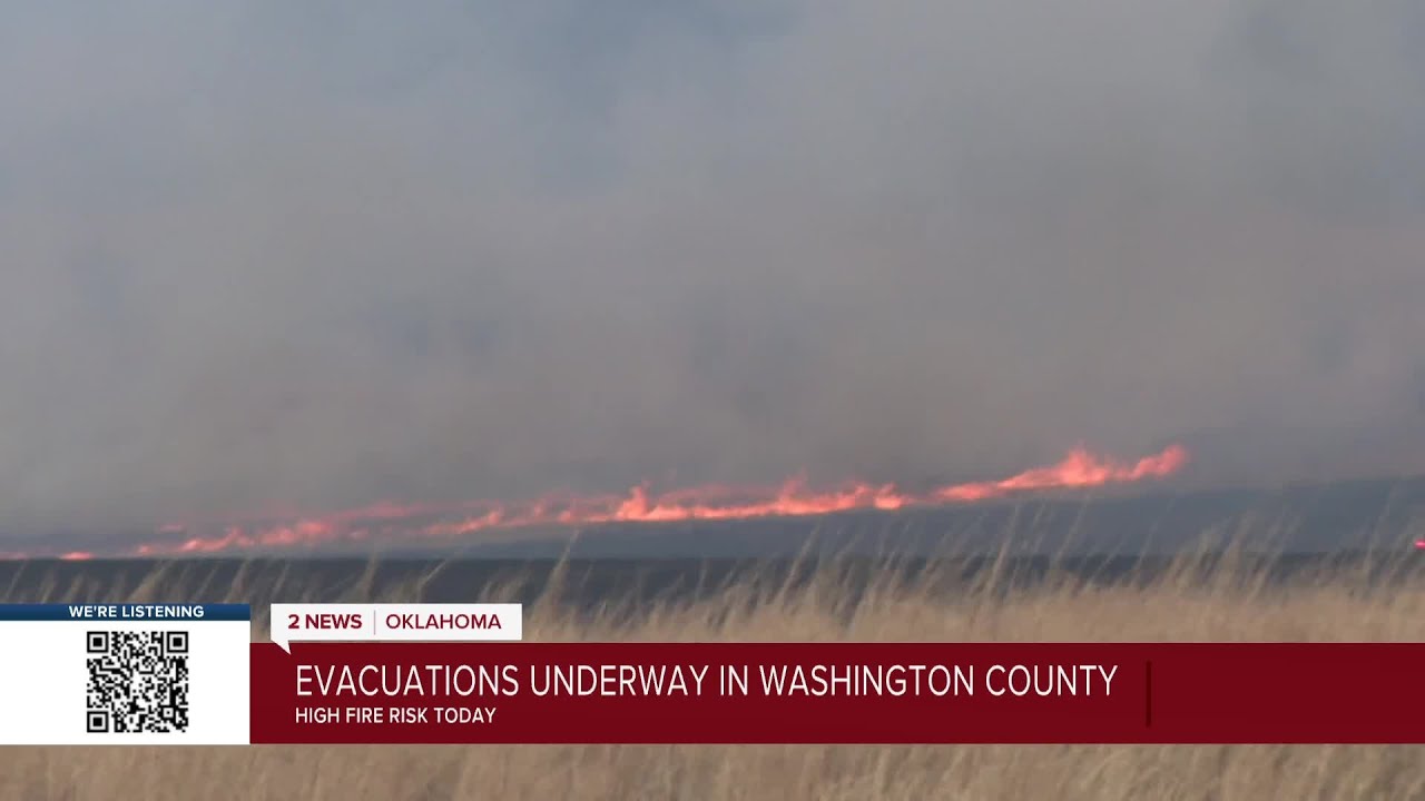 Evacuations underway in Rogers and Washington Counties due to grass fires