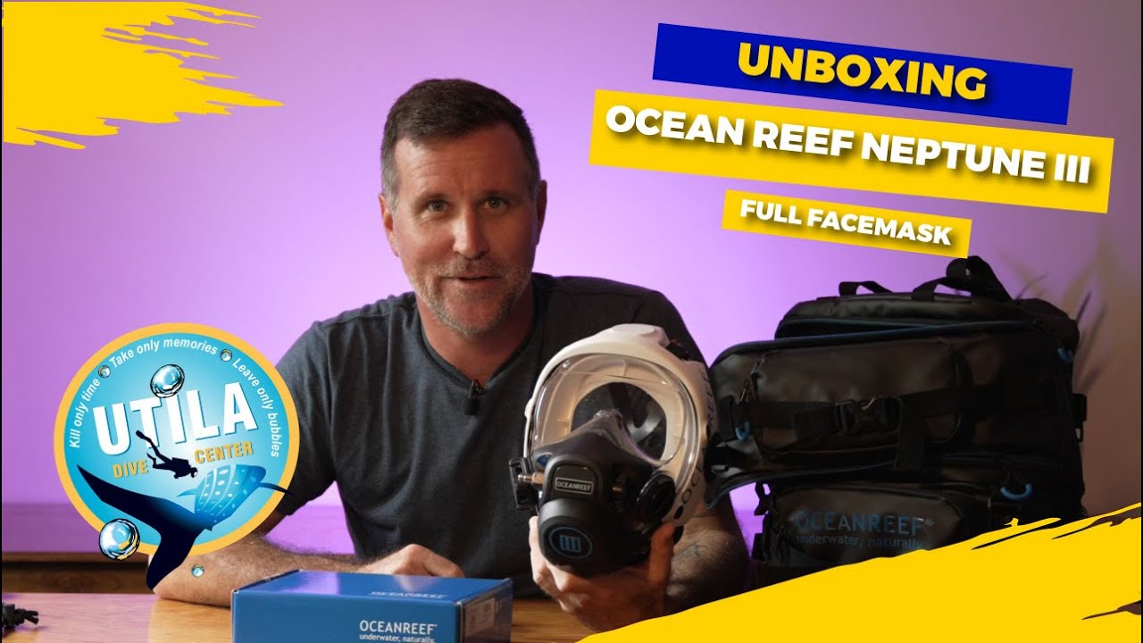 UNBOXING THE OCEAN REEF NEPTUNE III FULL FACEMASK - UTILA DIVE CENTER