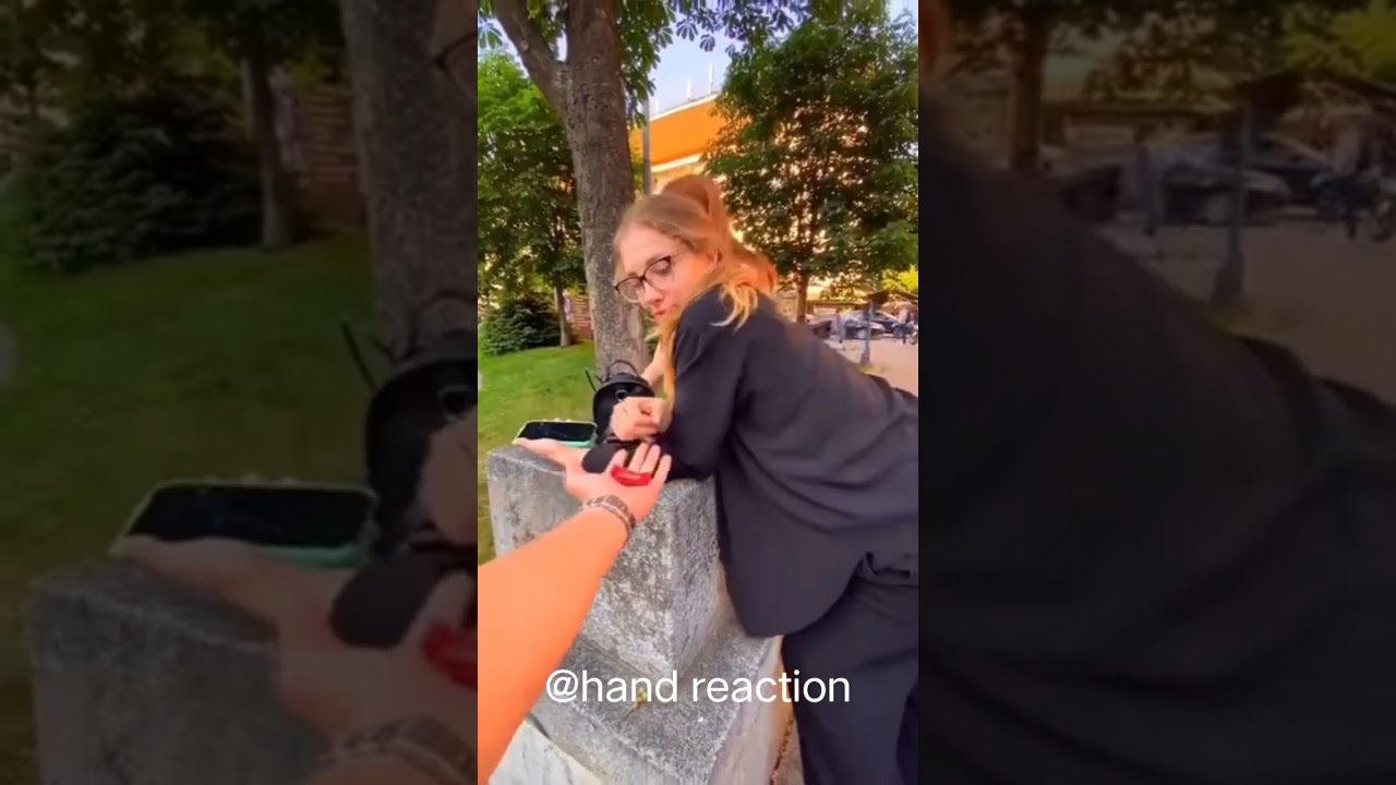 giving condom to beautiful girls ||see there is the reaction 