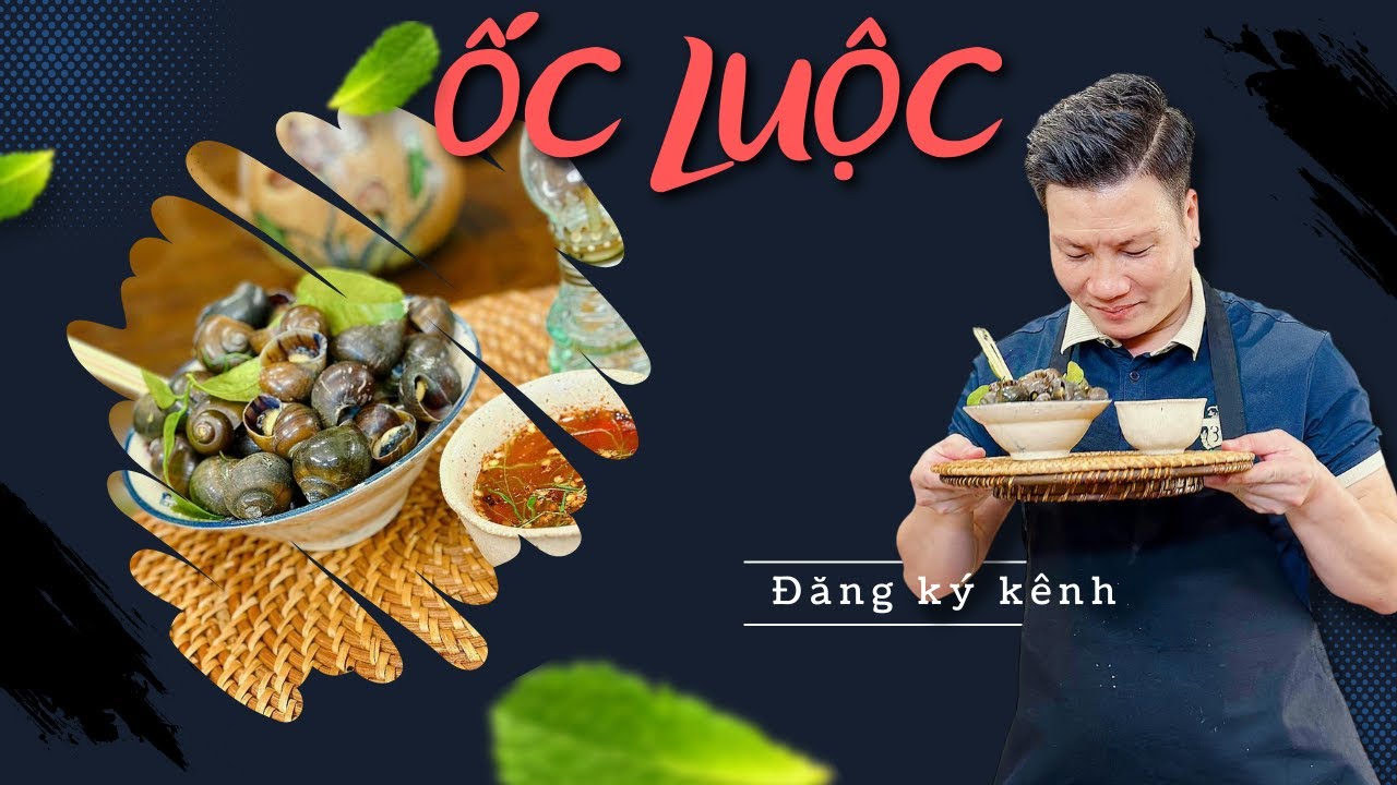 Ốc luộc và nước chấm ốc thần thánh- Dễ làm mà bao ngon | Cùng Cháu Vào Bếp