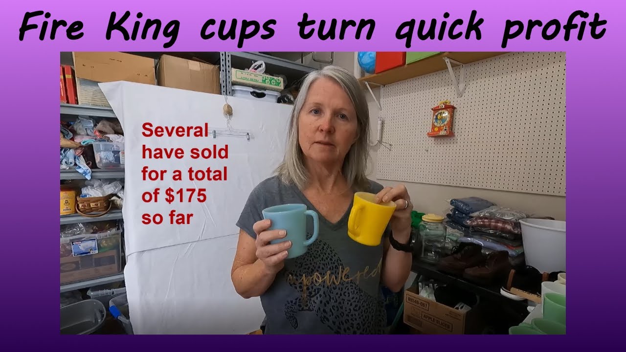 Fire King cups yard sale find turns quick profit for eBay reseller