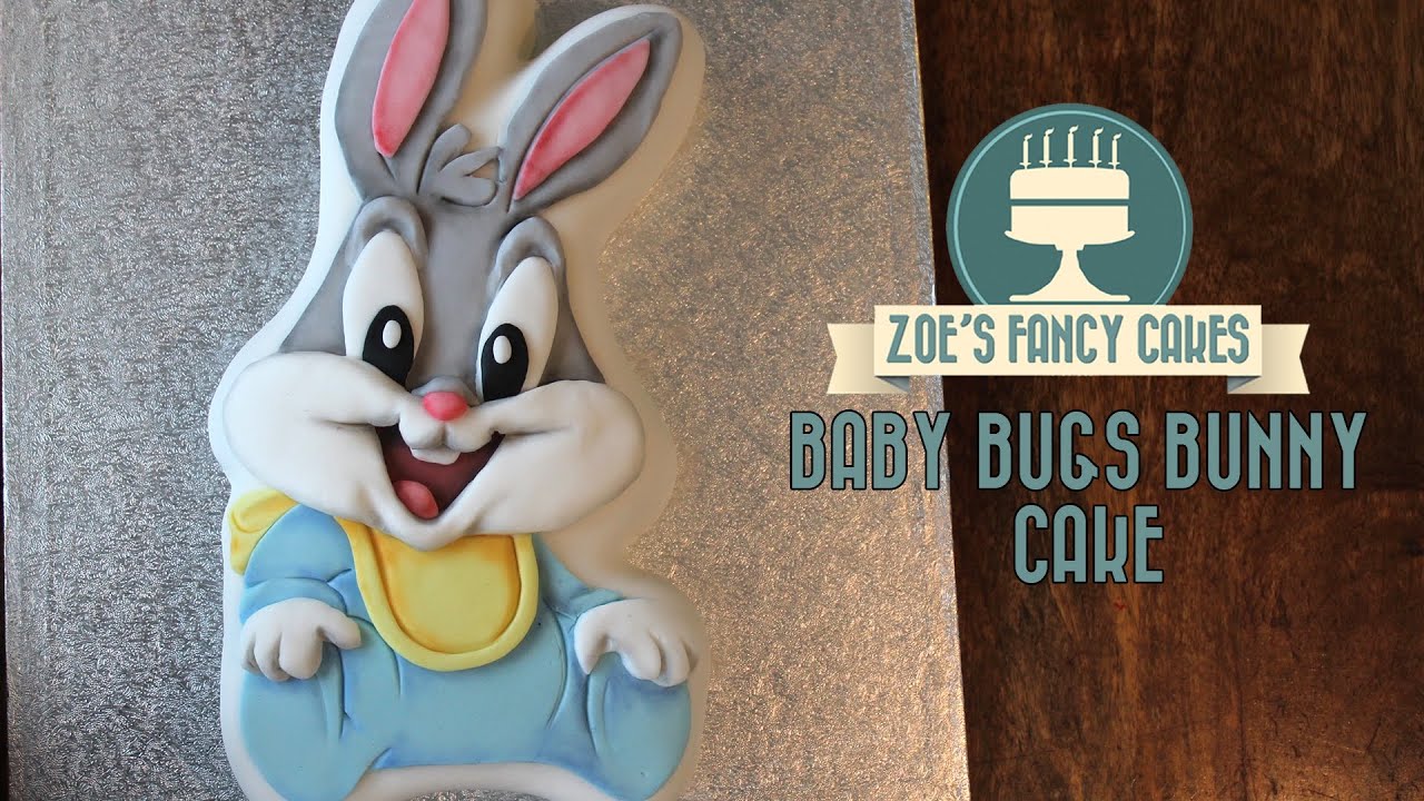 Baby Bugs Bunny cake: How to ice a cake in fondant