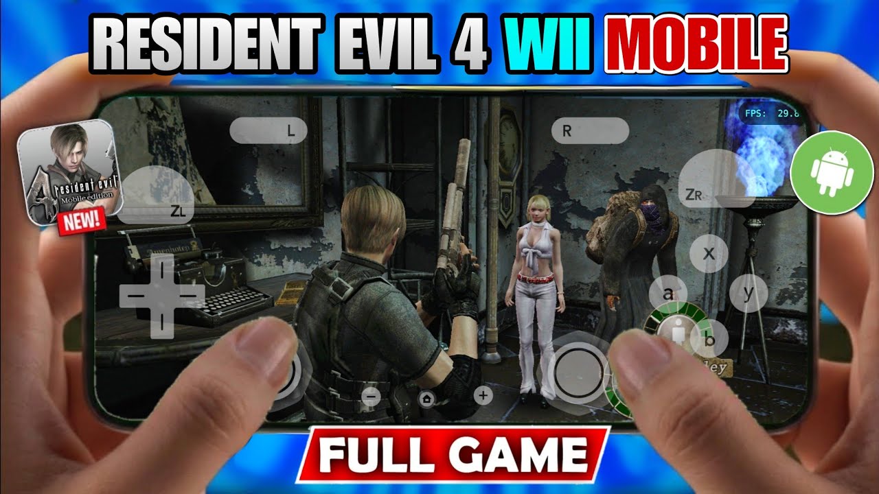 RESIDENT EVIL 4 WII MOBILE ANDROID FULL GAME BHS INDONESIA HD TEXTURE MOD
