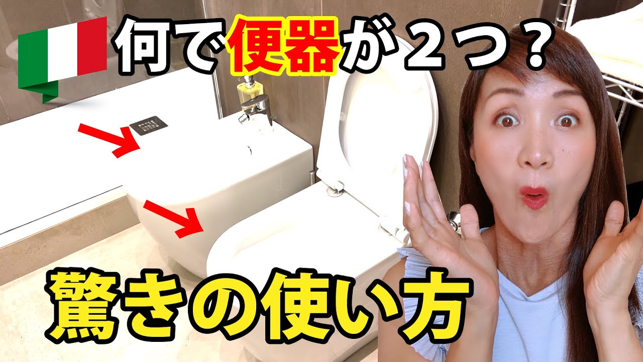 イタリアのトイレは何で便座が２つ？その驚きの使い方とは？イタリア人に本当の使い方聞いてみた！