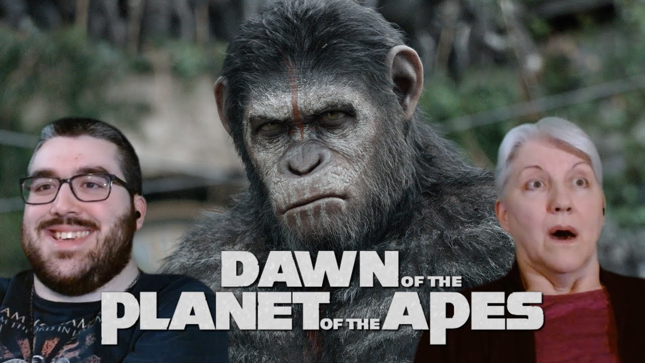 My Mom Watches DAWN OF THE PLANET OF THE APES (2014) | Movie Reaction | First Time Watching