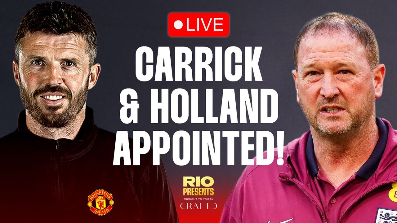 Carrick Officially Appointed at Man Utd! Rio Ferdinand Reacts #manchesterunited