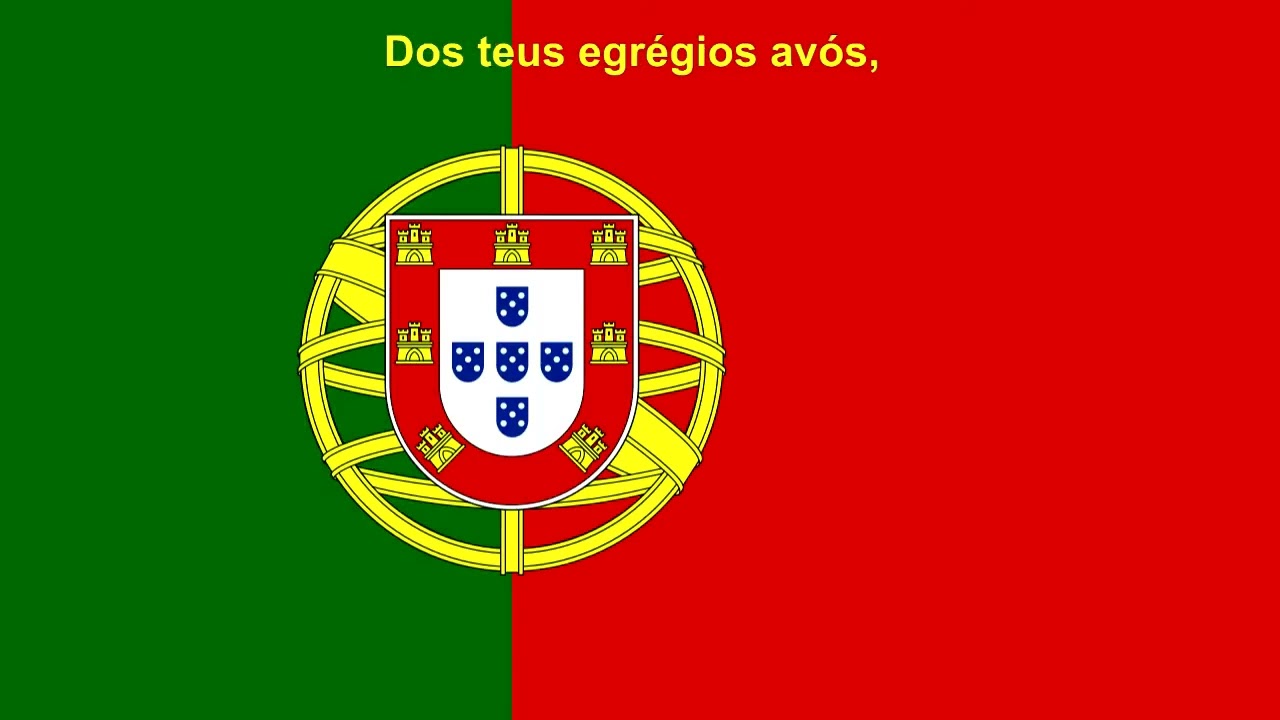 Hino de Portugal   Legenda Topo   Cantado com letra   Portugal