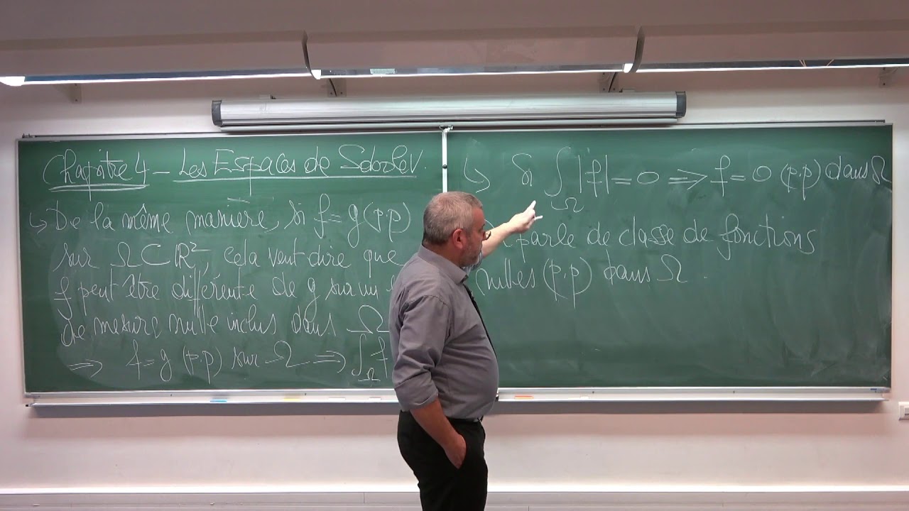 AMEDP Cours 19 - Les Espaces de Sobolev, Introduction.