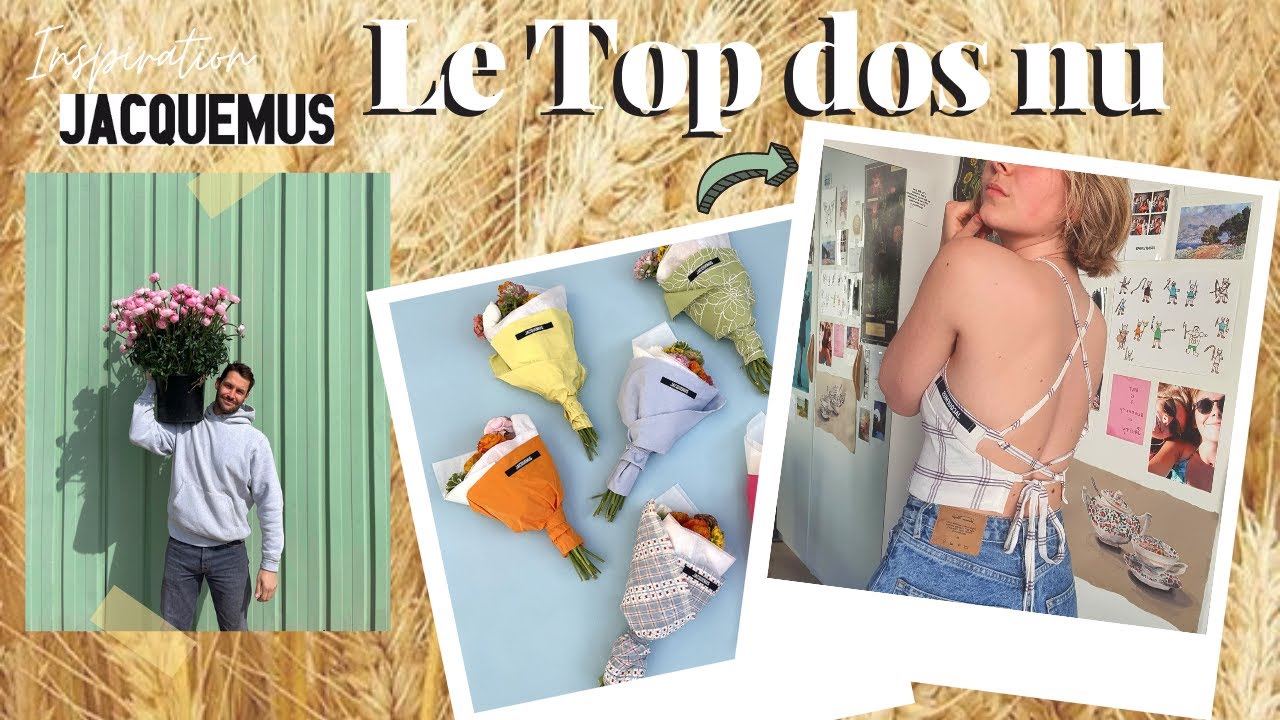DIY COUDRE UN TOP DOS NU JACQUEMUS FACILE SANS PATRON II TUTO COUTURE DÉBUTANT par Marion Louisa