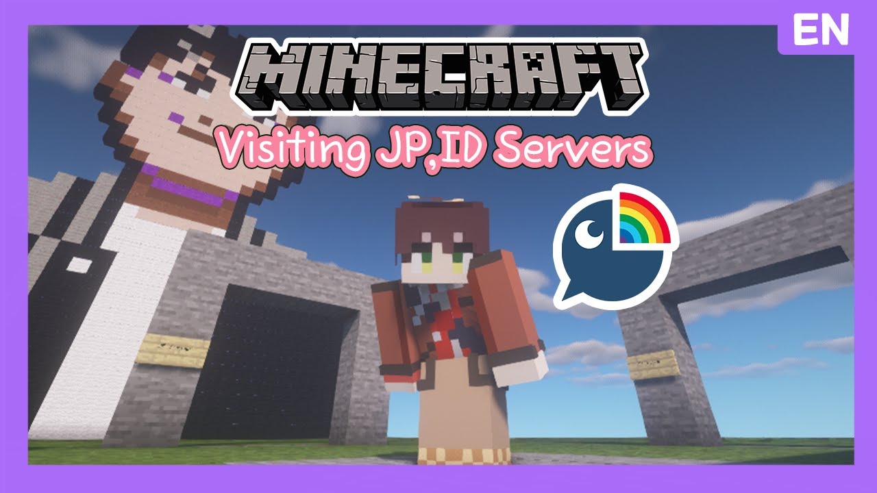 🌈【EN】 Visiting JP, ID server with NIJISANJI friends 【Minecraft】